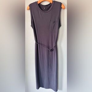BANANA REPUBLIC Crewneck Modal Midi Pocket Tank Dress size M NWOT